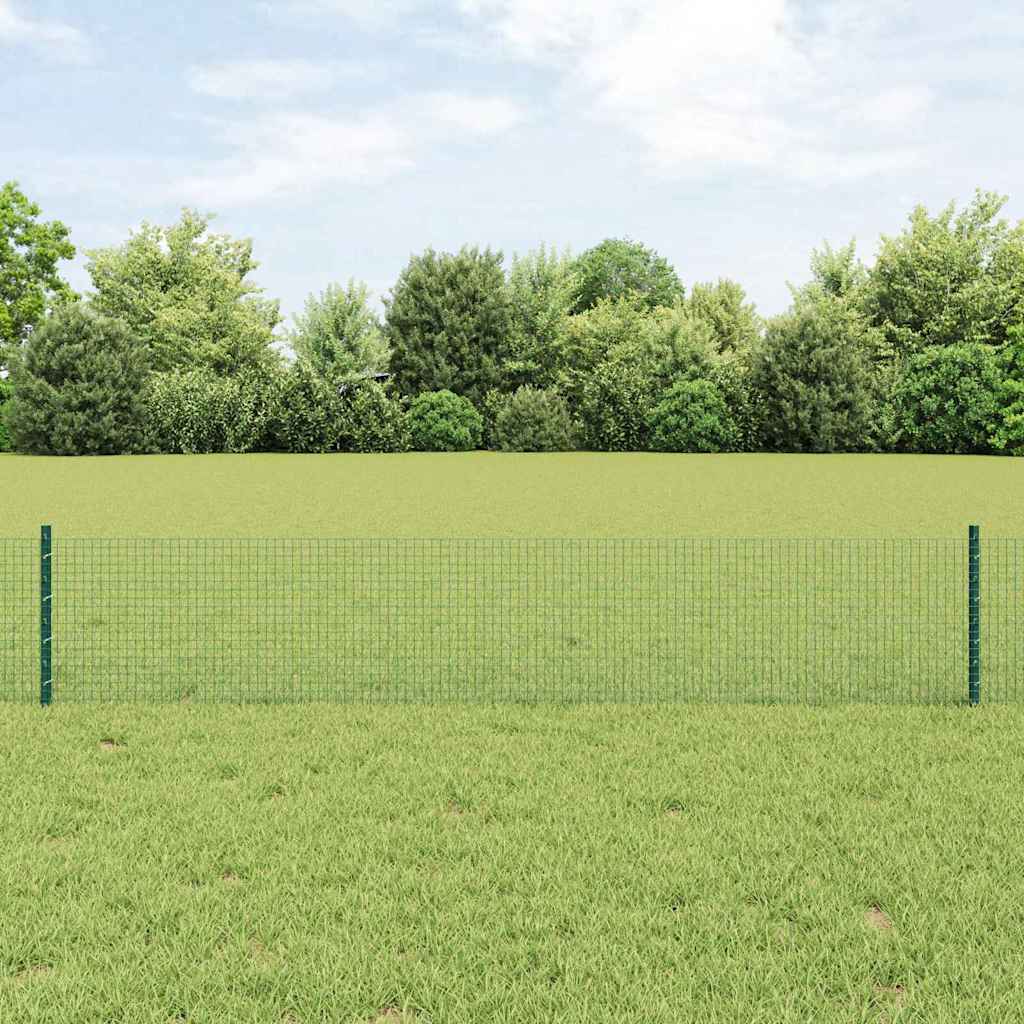 Fence with posts Green