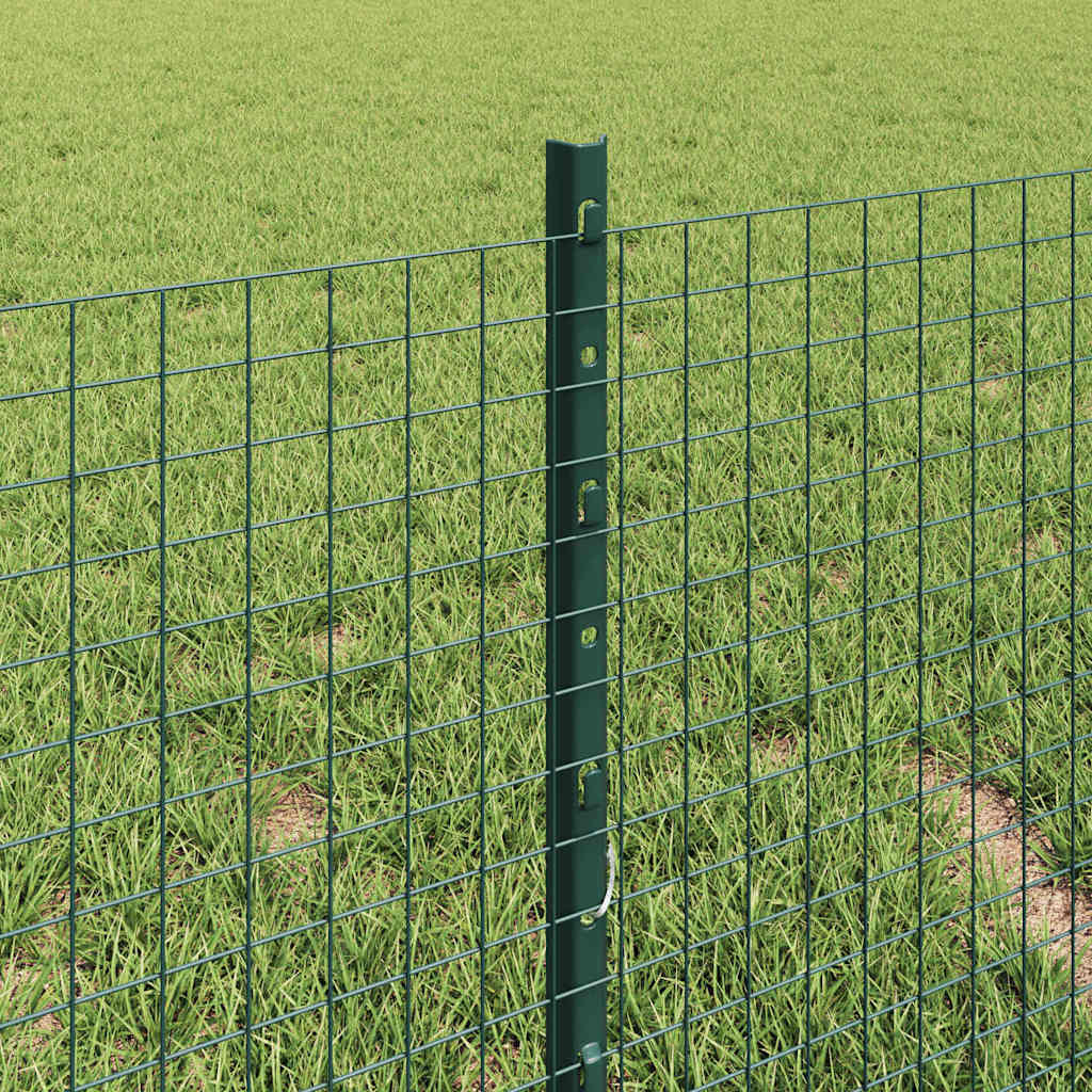Fence with posts Green