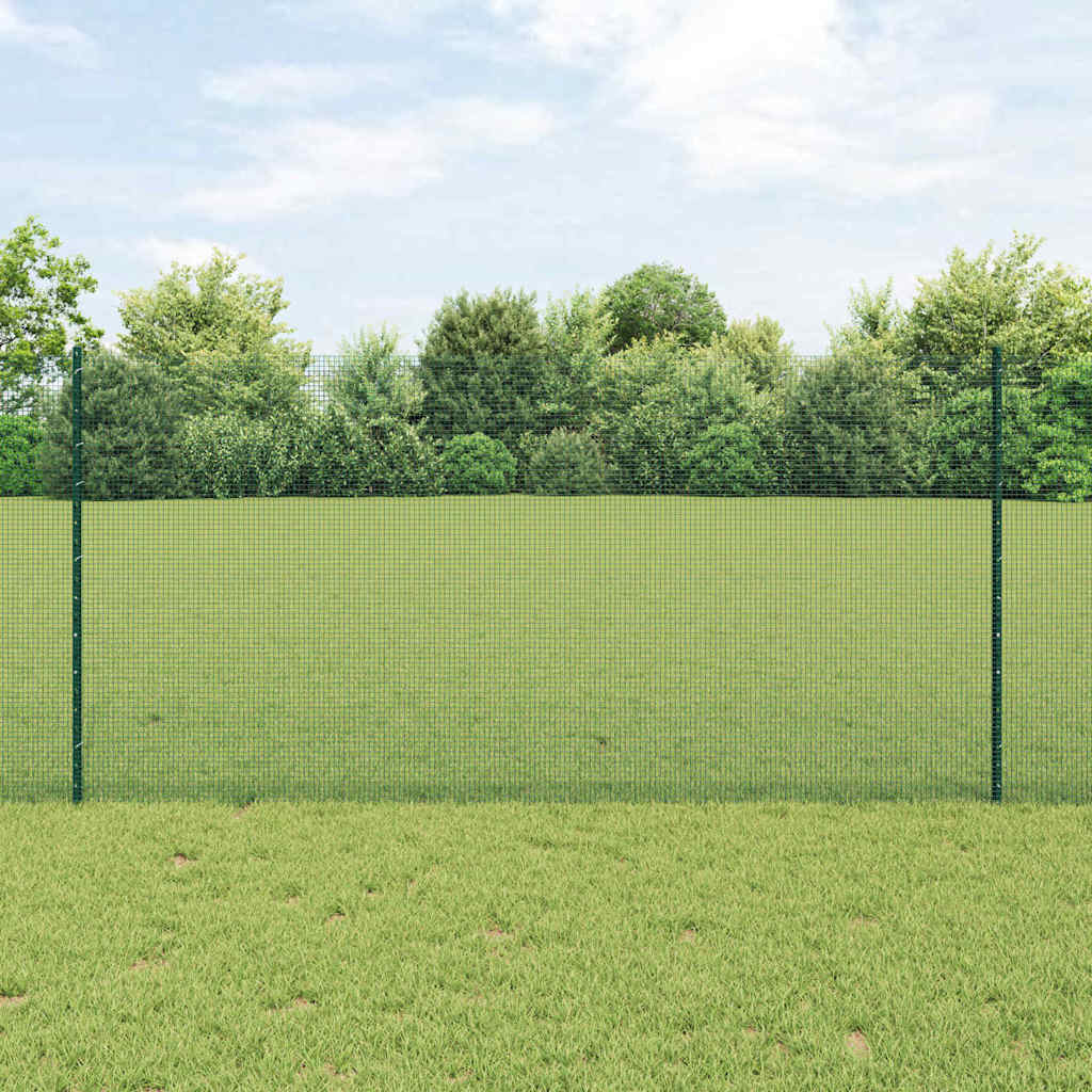 Fence with posts Green
