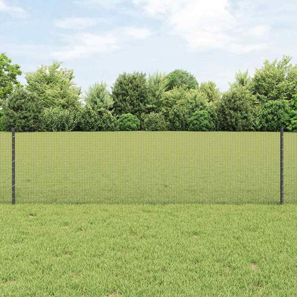 Fence with Posts Grey