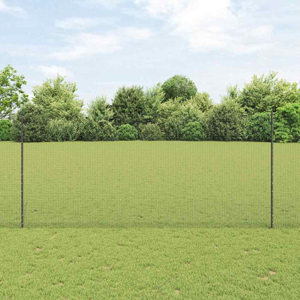 Fence with Posts Grey