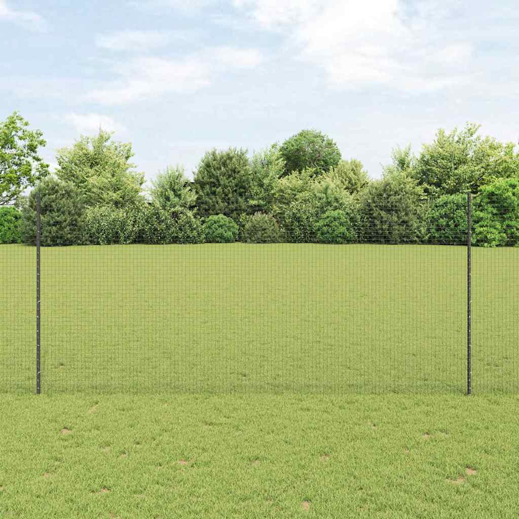 Fence with Posts Grey