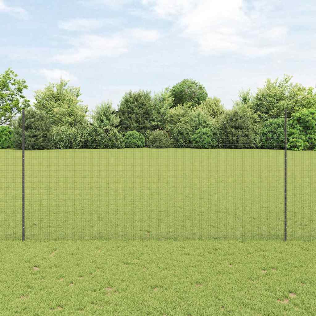 Fence with Posts Grey