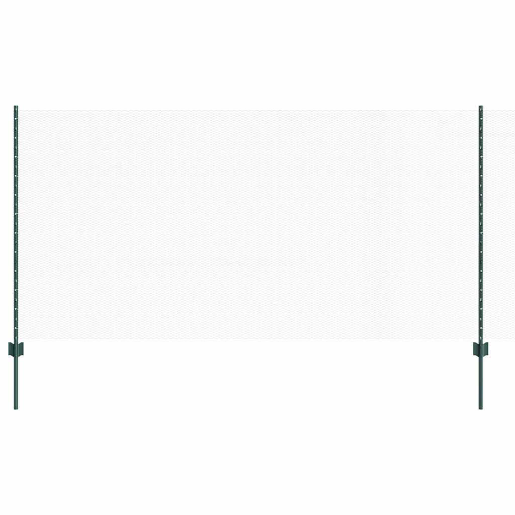 Fence with posts Green