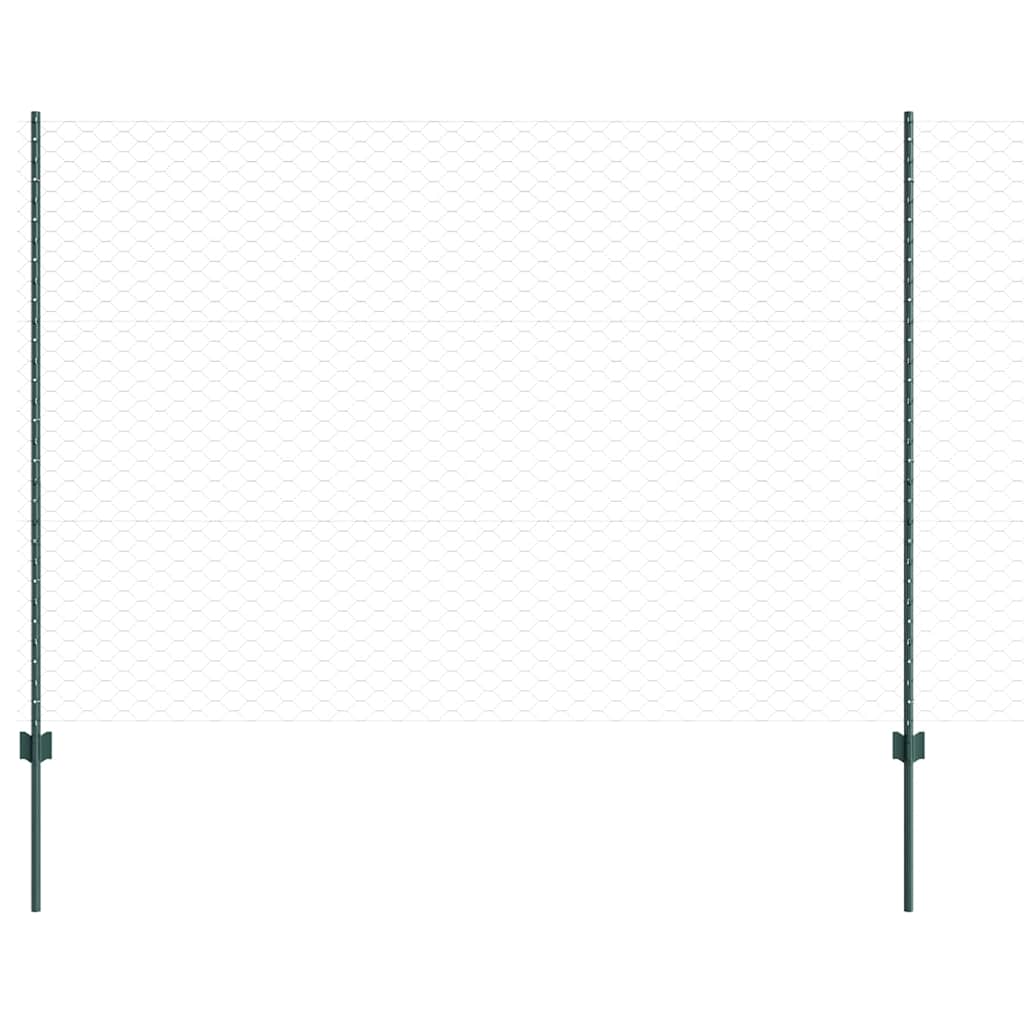 Suvirinto vielos tvoros 10 x 1,5 m (P x A) PVC dengtas plienas