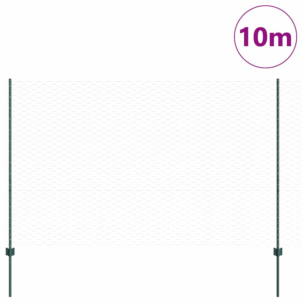 Suvirinto vielos tvoros 10 x 1,5 m (P x A) PVC dengtas plienas