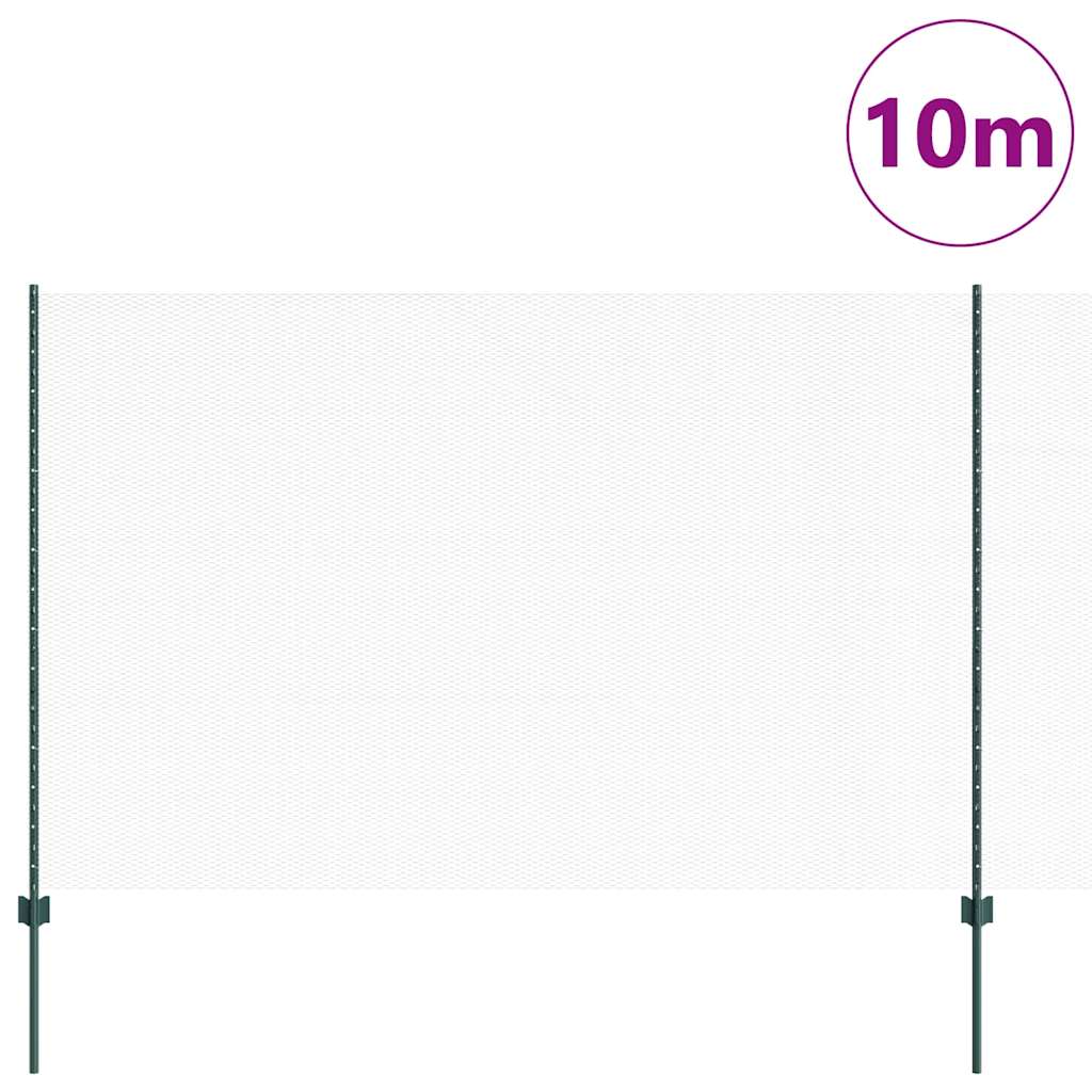 Green Fence with Posts