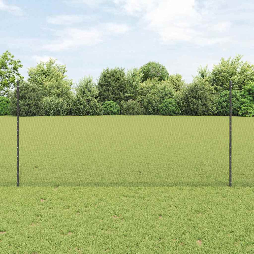 Fence with Posts Grey