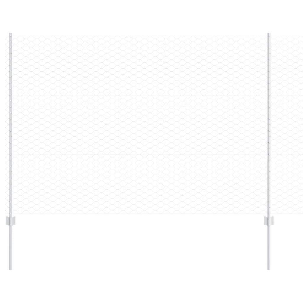 Hexagonal Fence with Post 10 x 1,5 m Galvanizuotas plienas