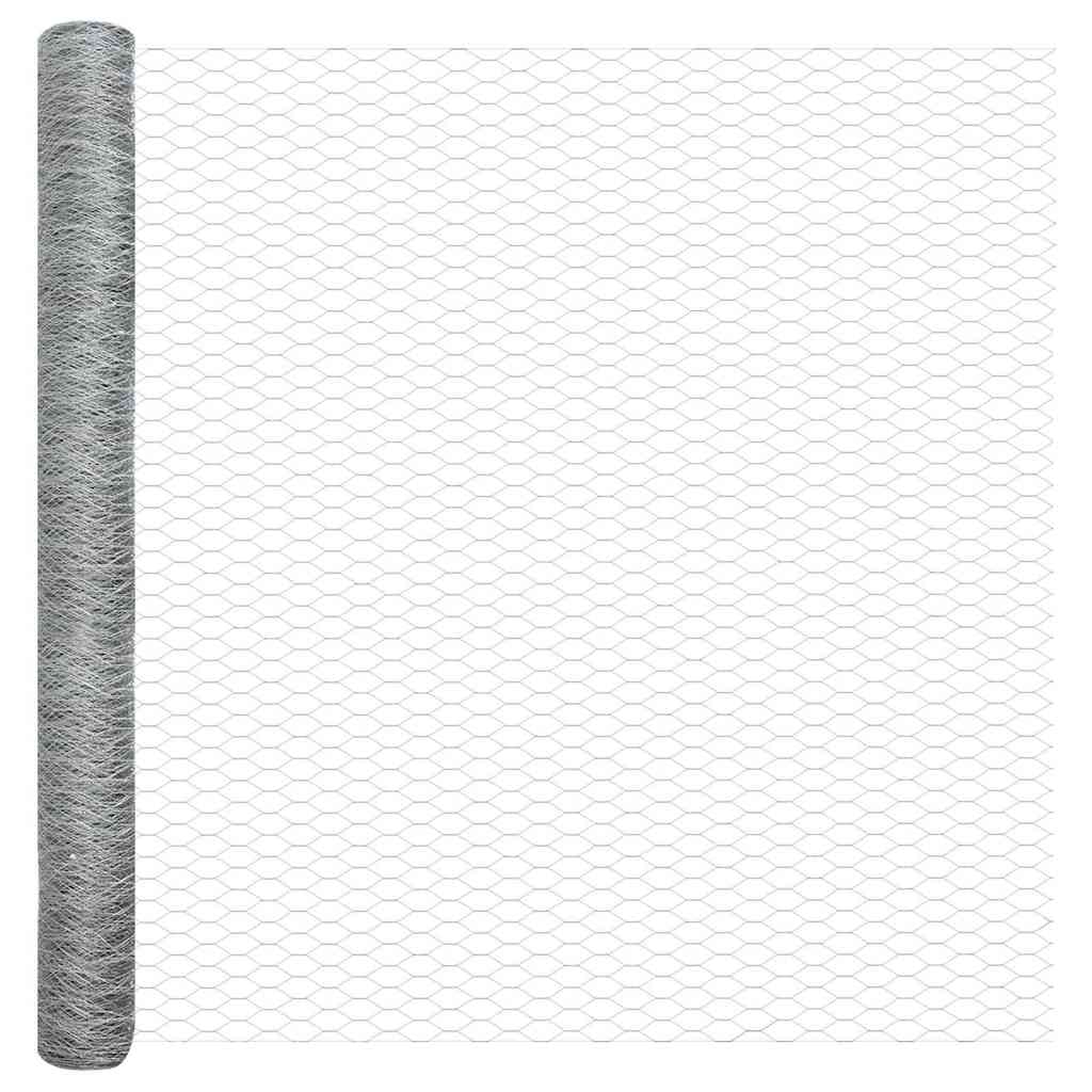 Hexagonal Fence with Post 10 x 1,5 m Galvanizuotas plienas