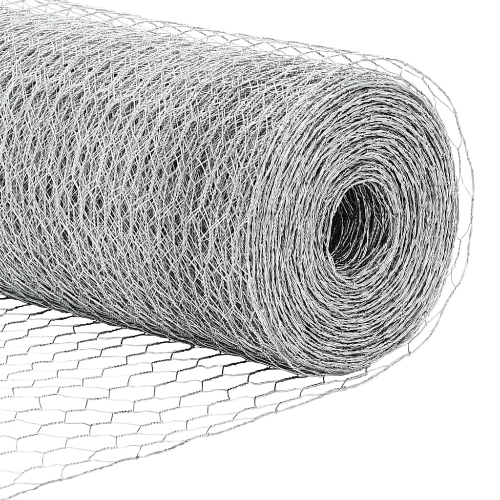 Hexagonal Fence with Post 25 x 1,2 m Galvanizuotas plienas
