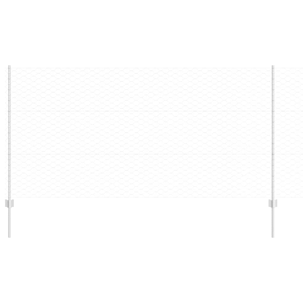 Hexagonal Fence with Post 25 x 1,2 m Galvanizuotas plienas