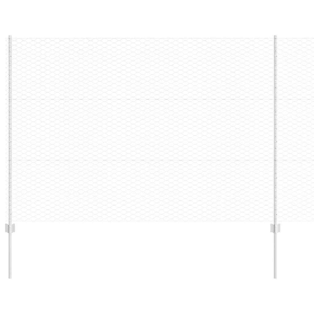 Hexagonal Fence with Post 25 x 1,5 m Galvanizuotas plienas