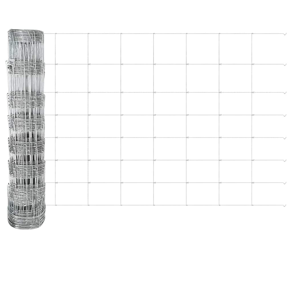 Fence with Posts Silver