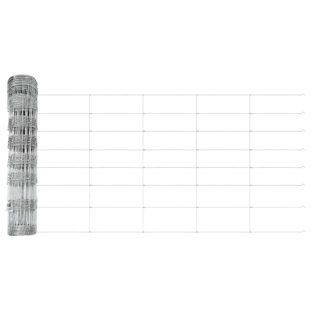 Fence with Posts Silver