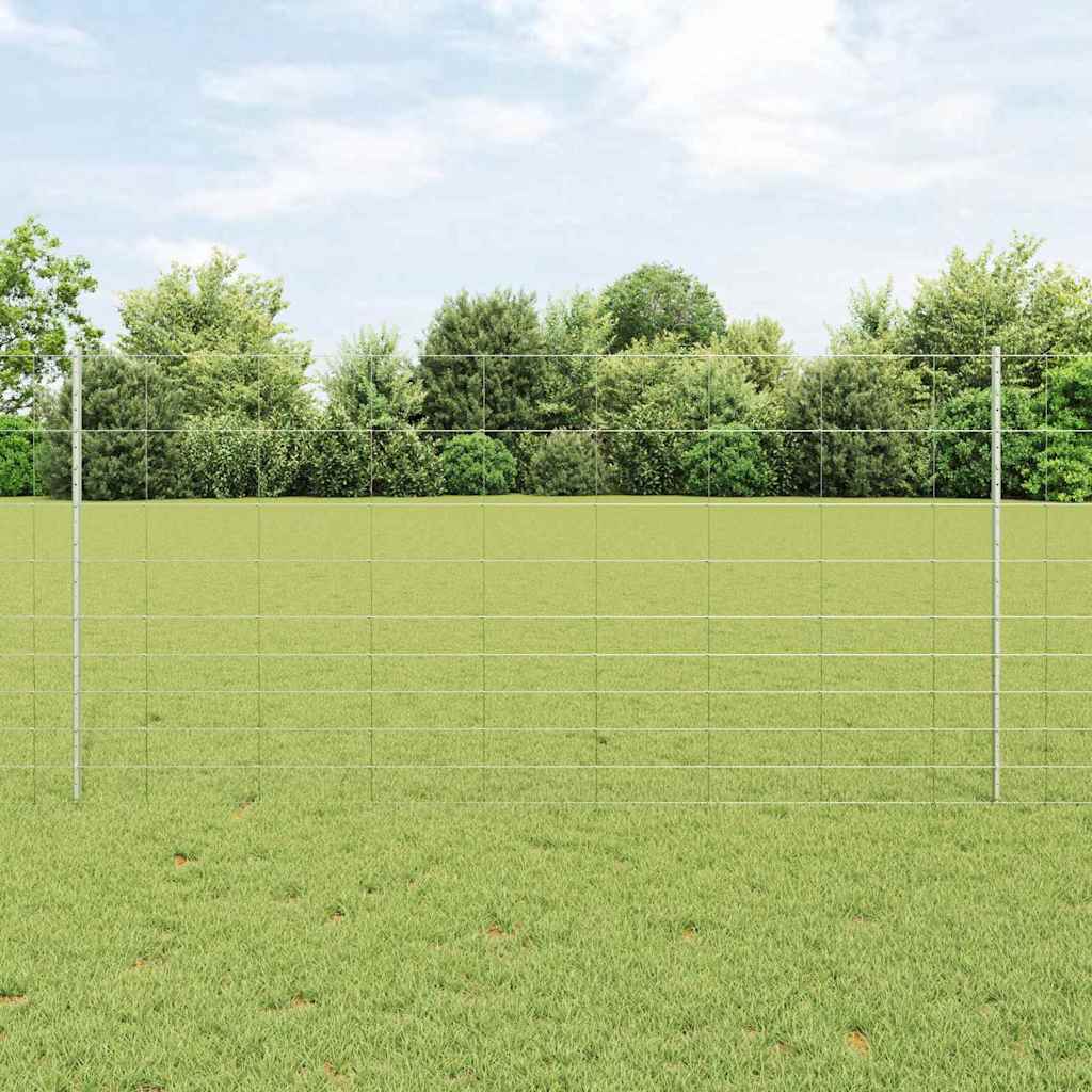 Fence with Posts Silver