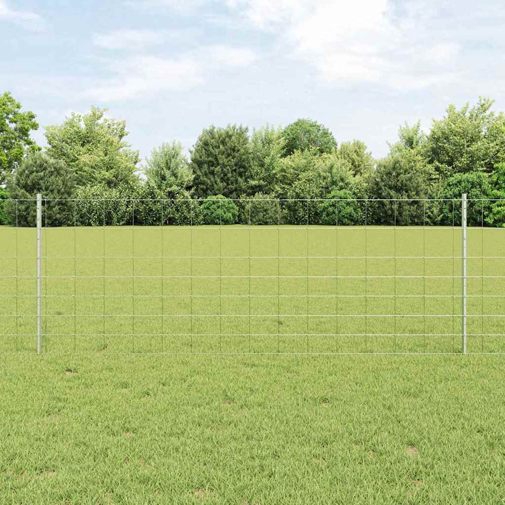 Fence with Posts Silver