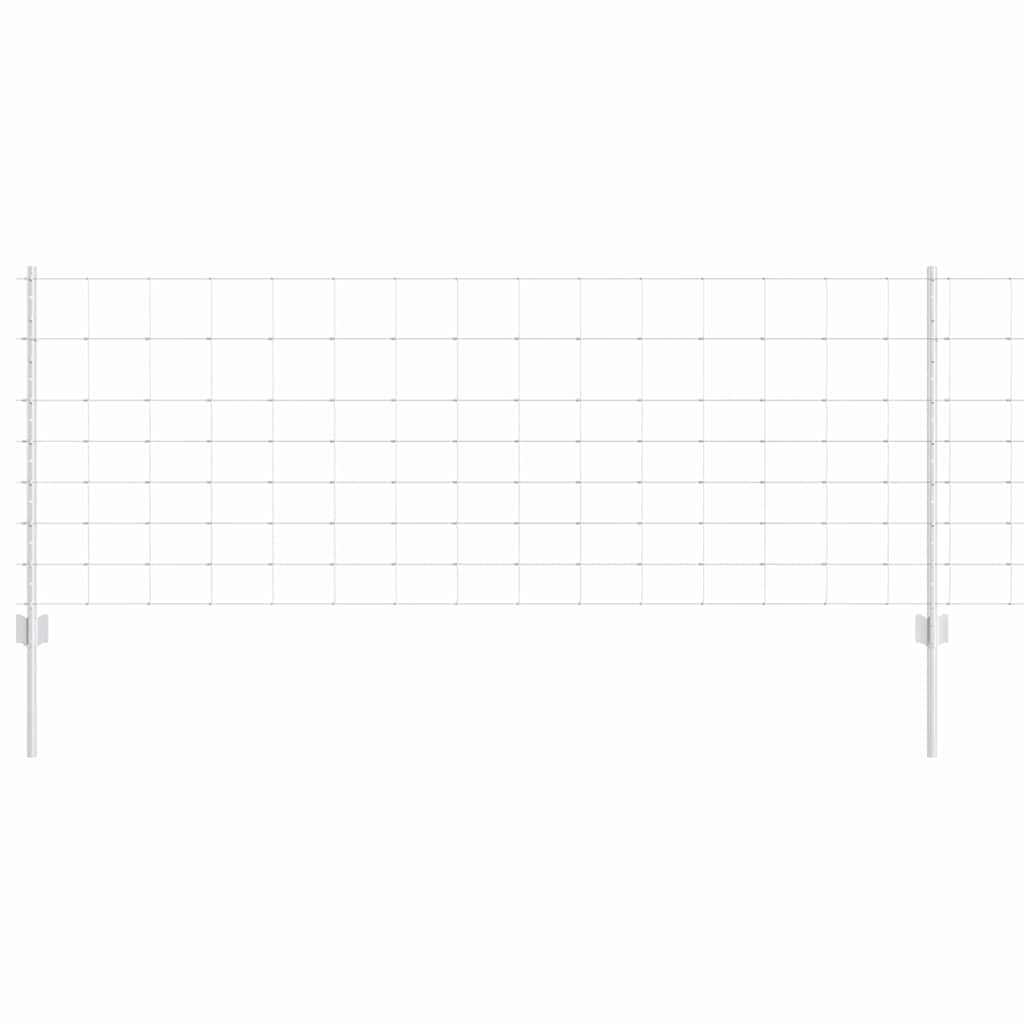 Fence with Posts Silver