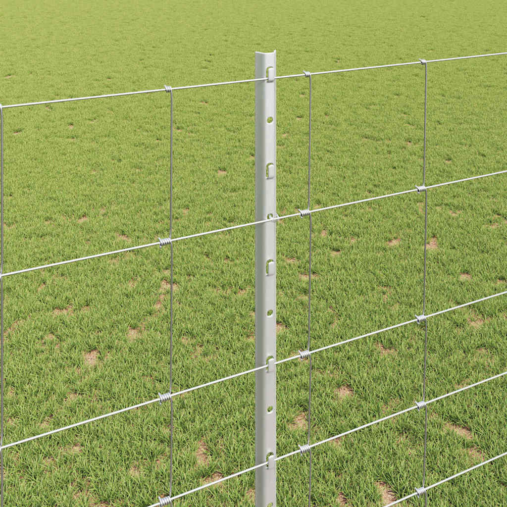 Fence with Posts Silver