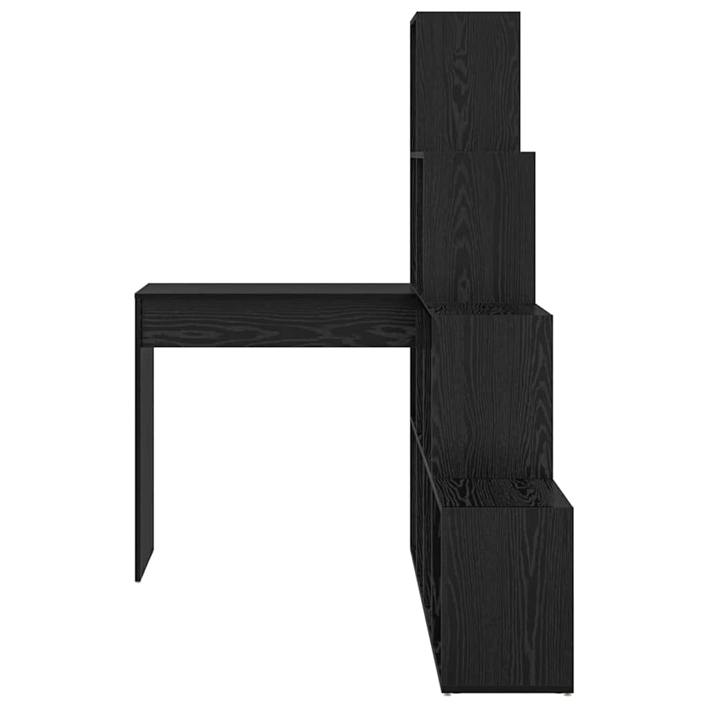 Kampinis rašomasis stalas juoda ąžuolo 101.5 x 149.5 x 149.5 cm