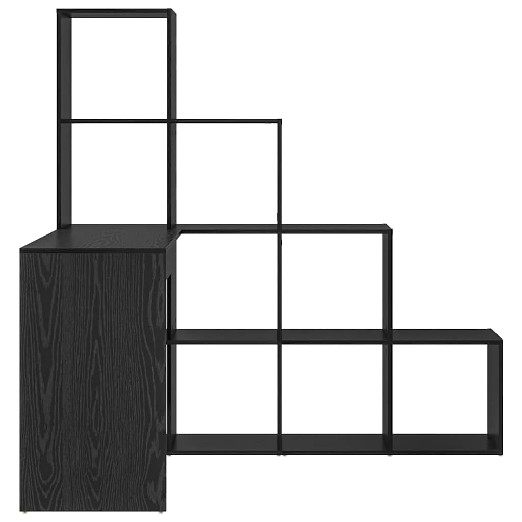 Kampinis rašomasis stalas juoda ąžuolo 101.5 x 149.5 x 149.5 cm