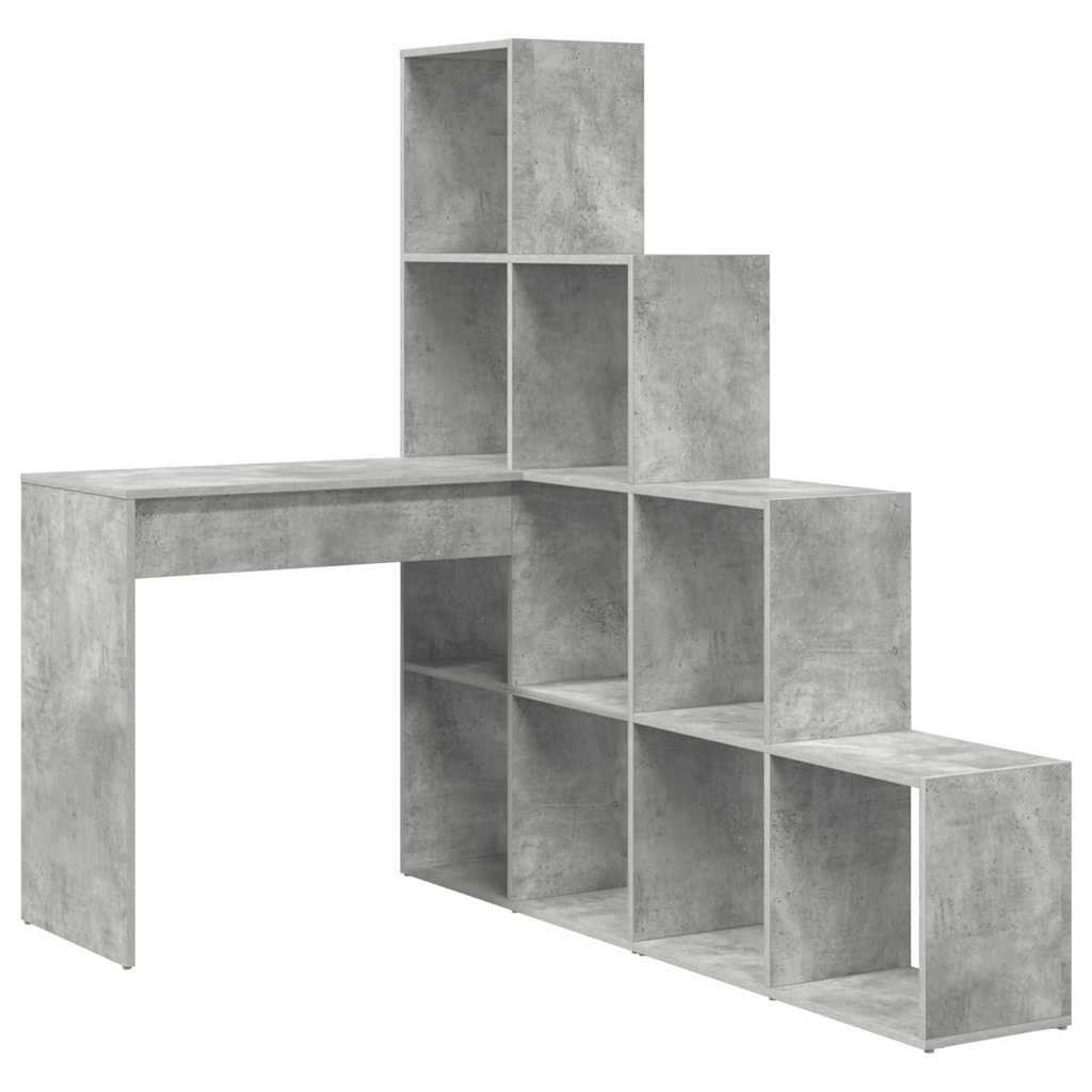 Kampinis rašomasis stalas Betono pilka 101,5 x 149,5 x 149,5 cm