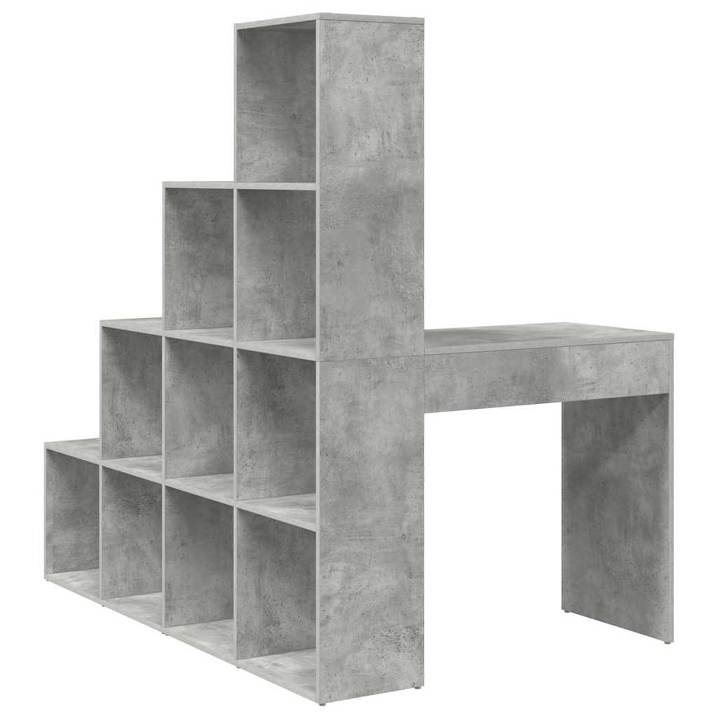 Kampinis rašomasis stalas Betono pilka 101,5 x 149,5 x 149,5 cm