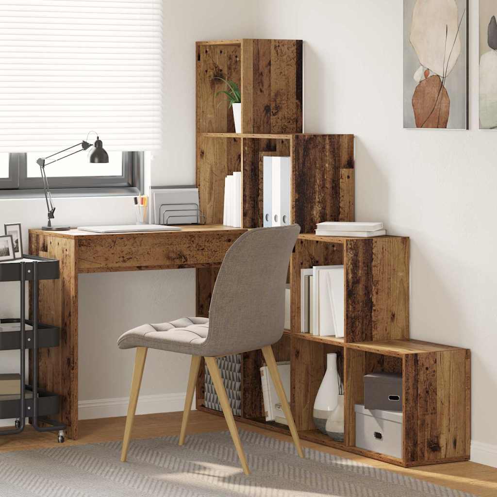 Corner writing desk with shelf Antique wood