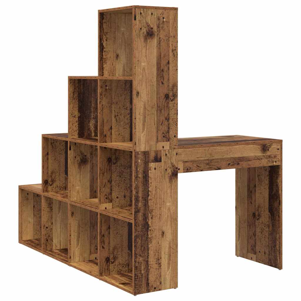 Corner writing desk with shelf Antique wood