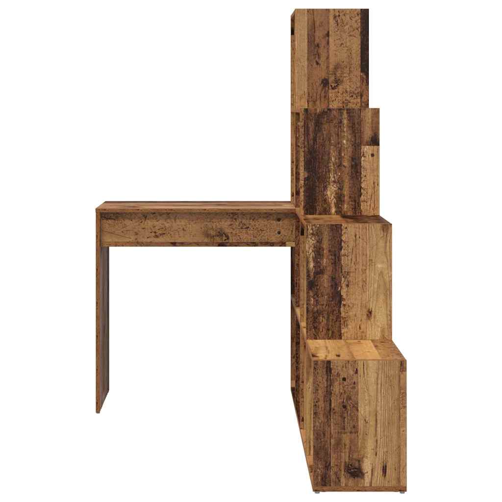 Corner writing desk with shelf Antique wood