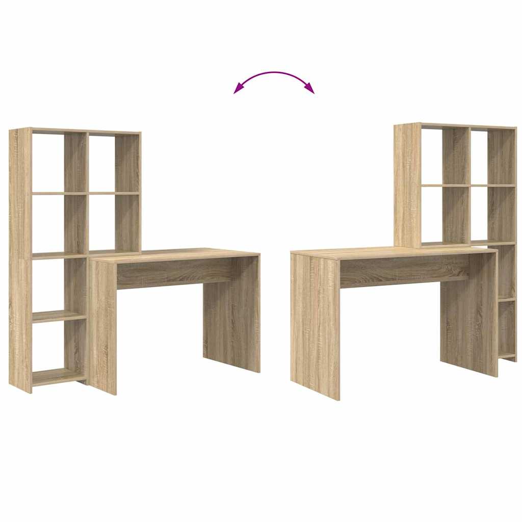 Stalas Sonoma ąžuolas 138.5 x 55 x 143 cm Apdirbta mediena