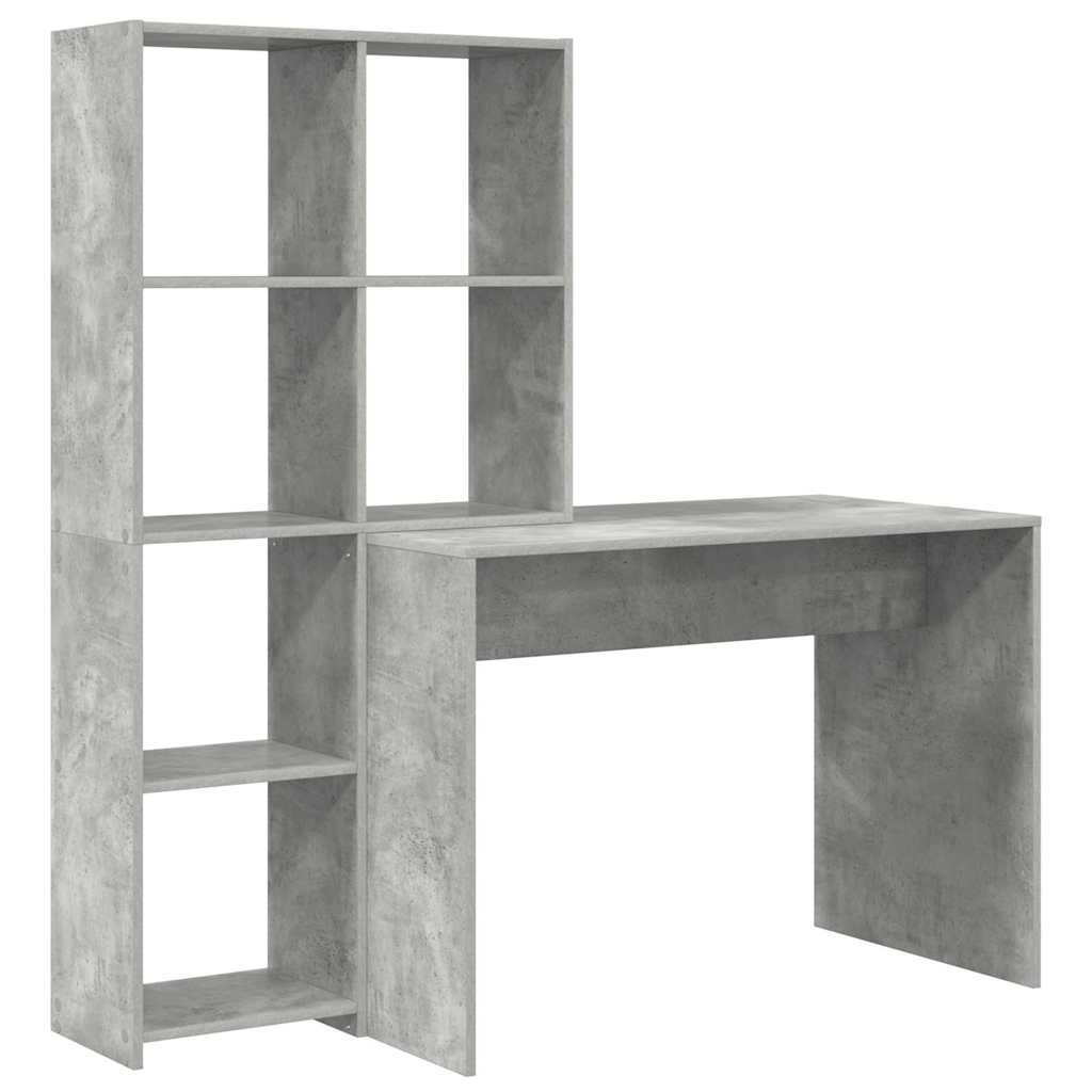 Stalas Betono pilka 138.5 x 55 x 143 cm Apdirbta mediena