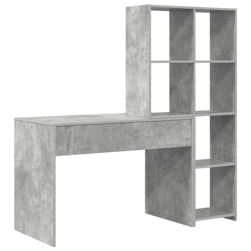 Stalas Betono pilka 138.5 x 55 x 143 cm Apdirbta mediena