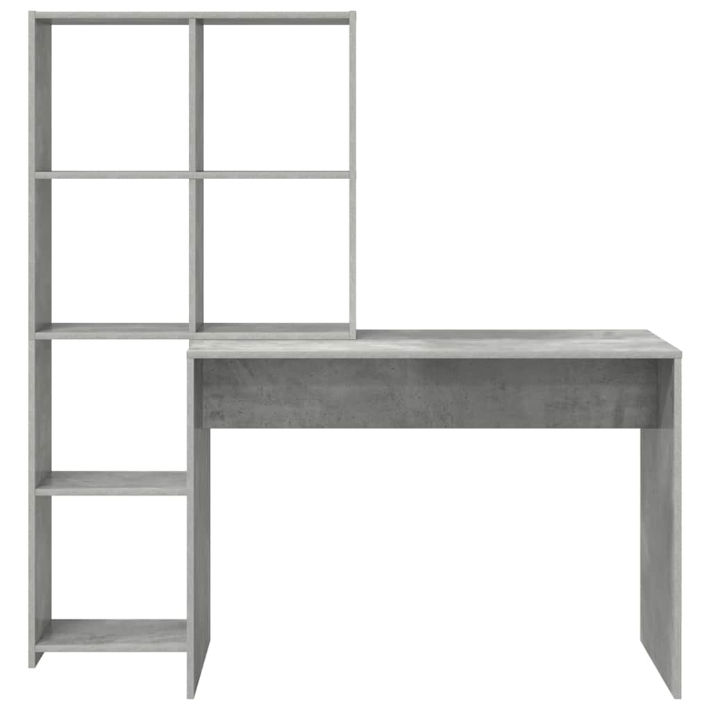 Stalas Betono pilka 138.5 x 55 x 143 cm Apdirbta mediena