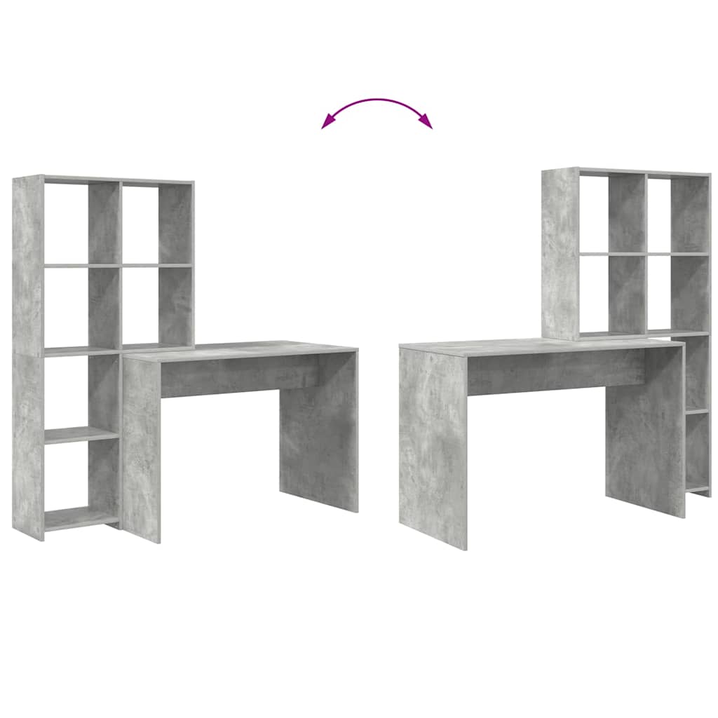 Stalas Betono pilka 138.5 x 55 x 143 cm Apdirbta mediena