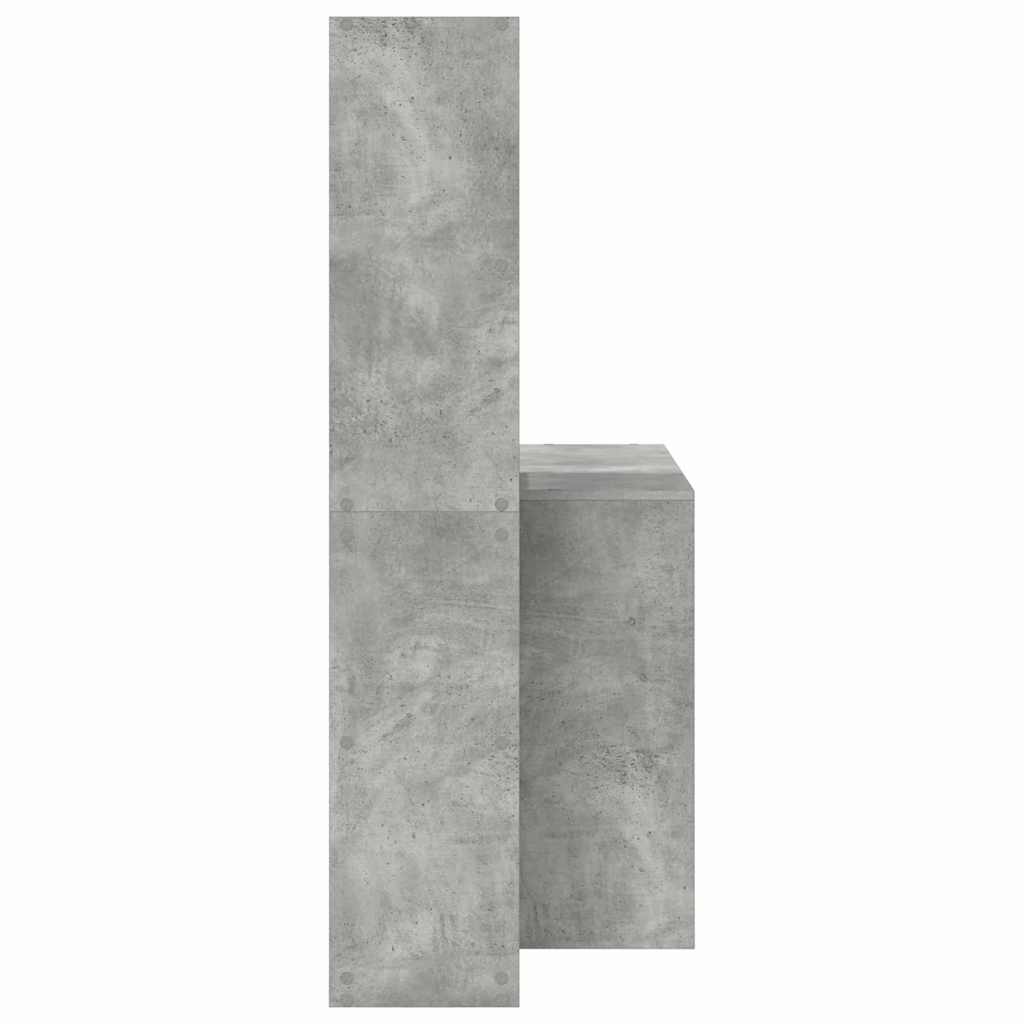 Stalas Betono pilka 138.5 x 55 x 143 cm Apdirbta mediena