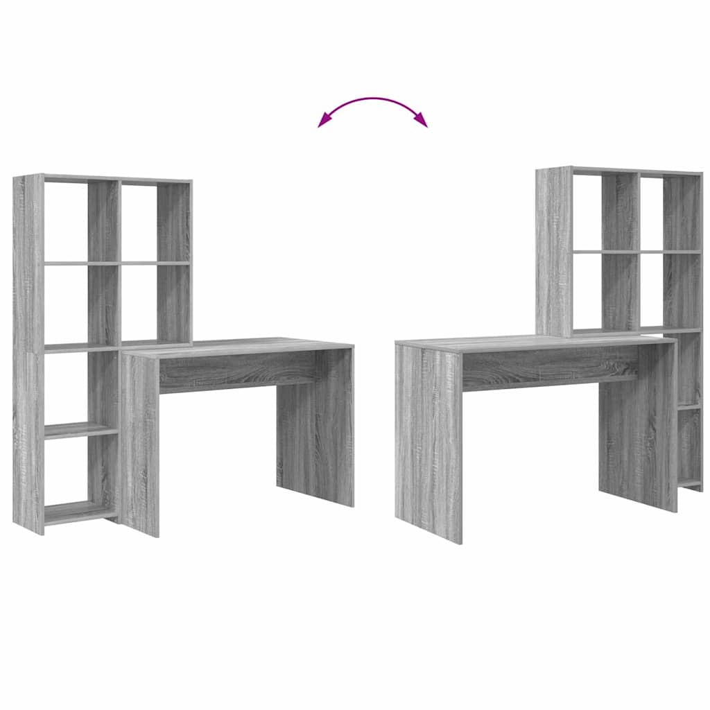 Stalas Pilka sonoma ąžuolo 138.5 x 55 x 143 cm Apdirbta mediena