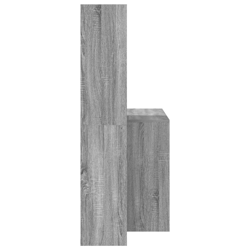 Stalas Pilka sonoma ąžuolo 138.5 x 55 x 143 cm Apdirbta mediena