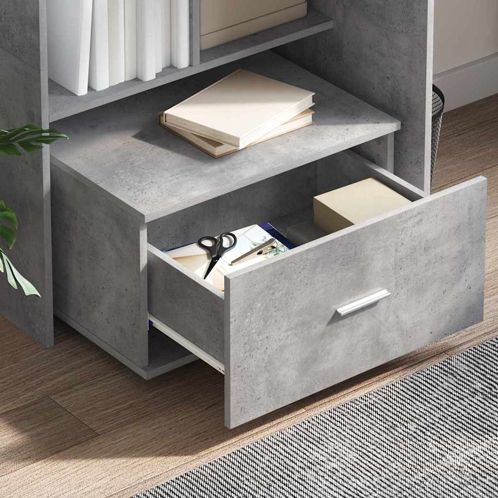 Stalas Betono pilka 131.5 x 50 x 106.5 cm Apdirbta mediena