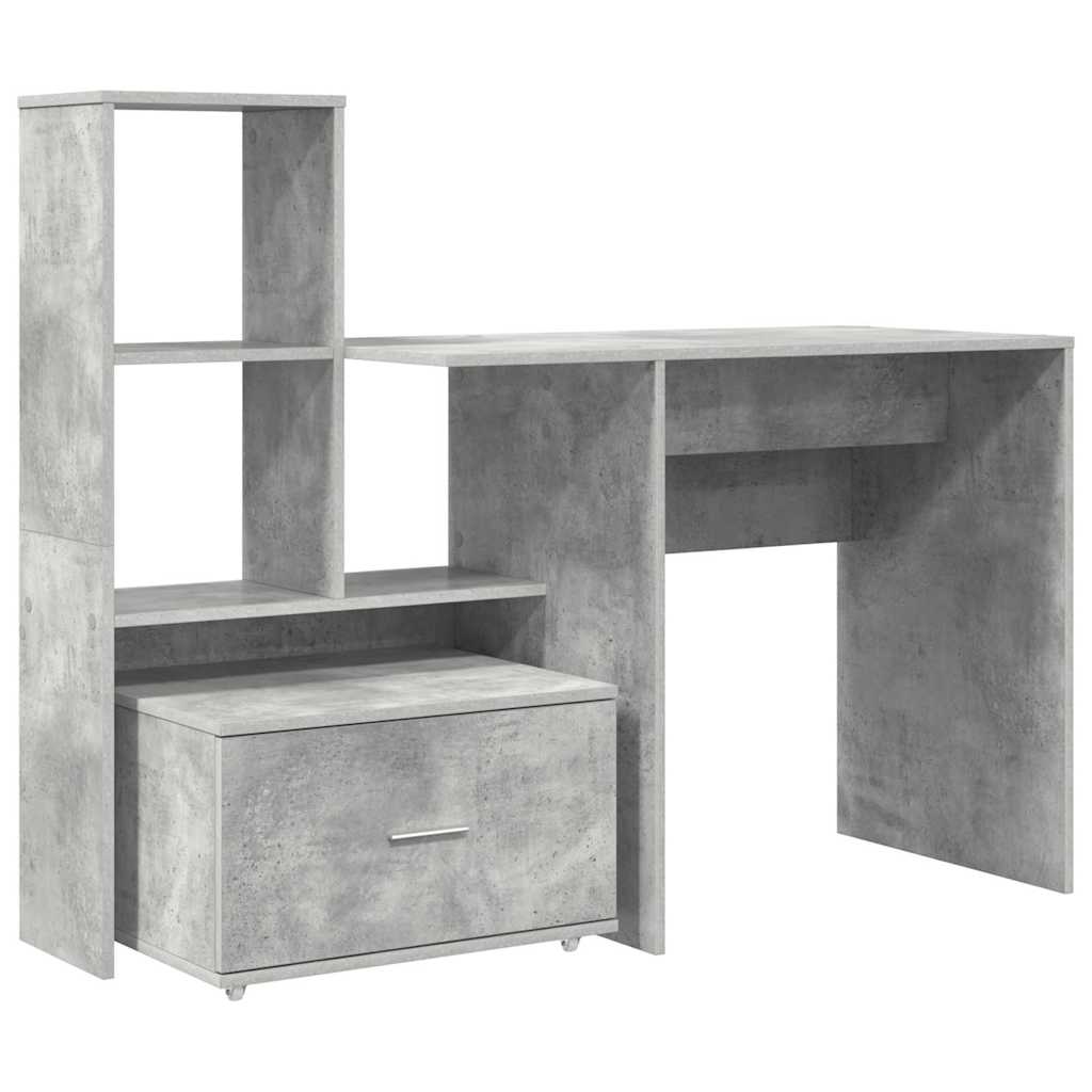 Stalas Betono pilka 131.5 x 50 x 106.5 cm Apdirbta mediena