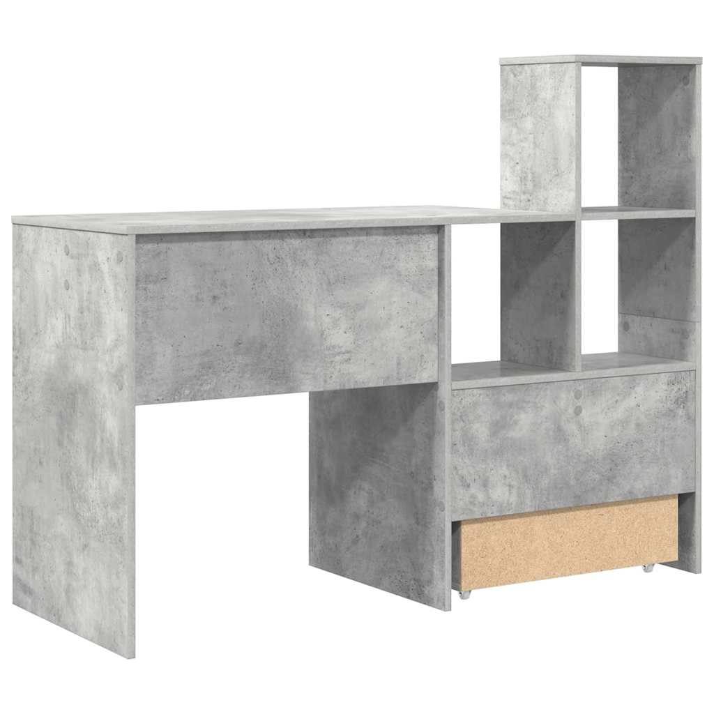 Stalas Betono pilka 131.5 x 50 x 106.5 cm Apdirbta mediena