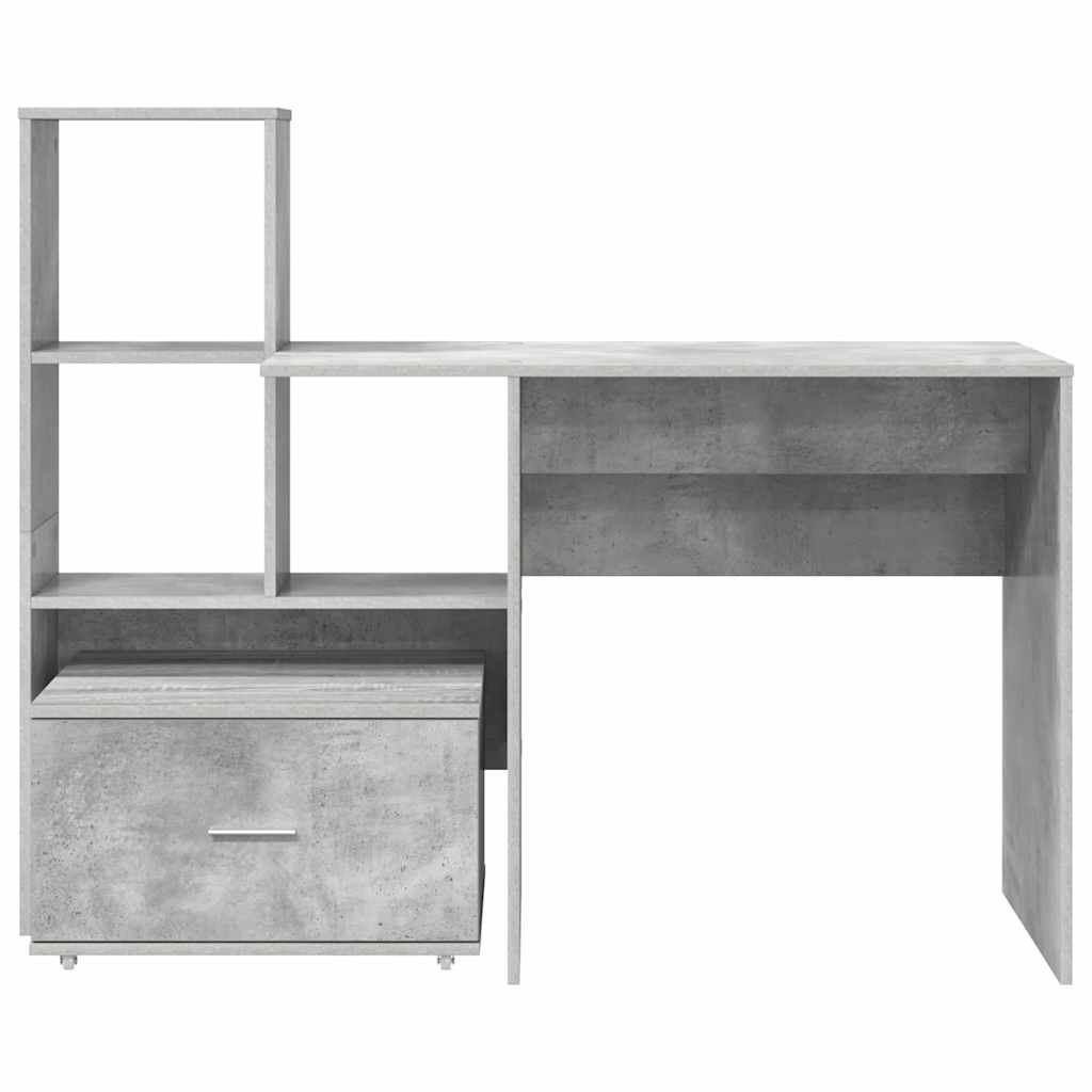 Stalas Betono pilka 131.5 x 50 x 106.5 cm Apdirbta mediena