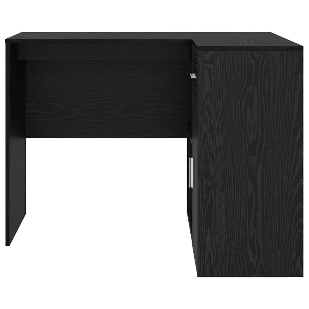 Kampinis stalas Juodas ąžuolas 102x88x75 cm Inžinerinė mediena