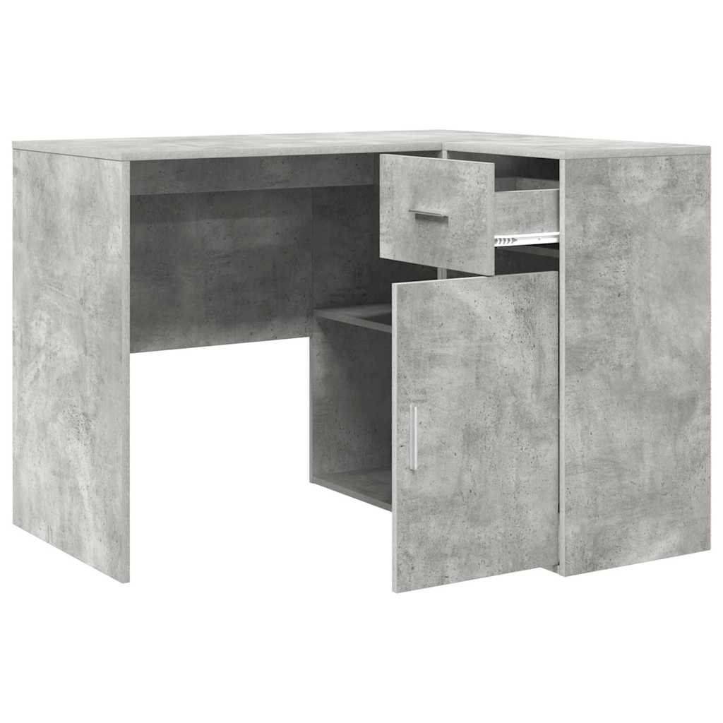 Kampinis rašomasis stalas Betono pilka 102 x 50 x 75 cm