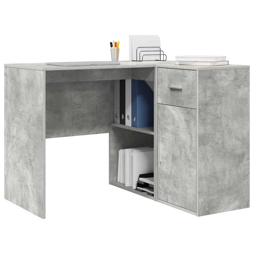 Kampinis rašomasis stalas Betono pilka 102 x 50 x 75 cm