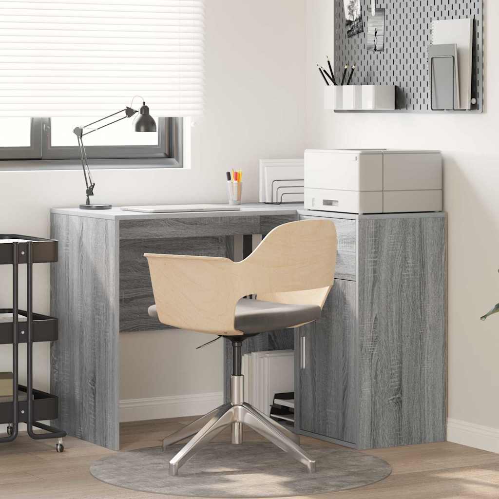 Kampinis stalas Pilka Sonoja 102x88x75 cm Inžinerinė mediena
