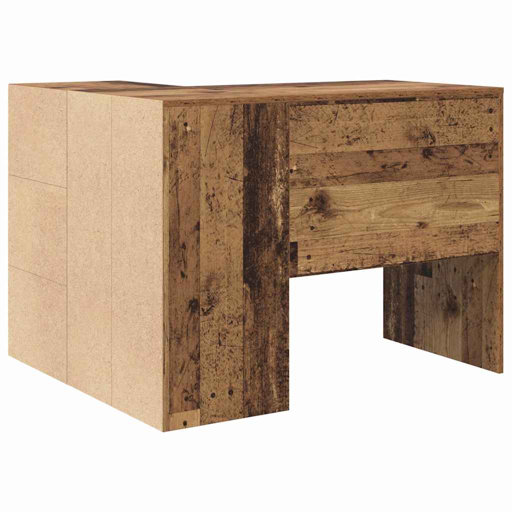 Kampinis Stalas Senos Medienos 102x88x75 cm Inžinerinė Mediena