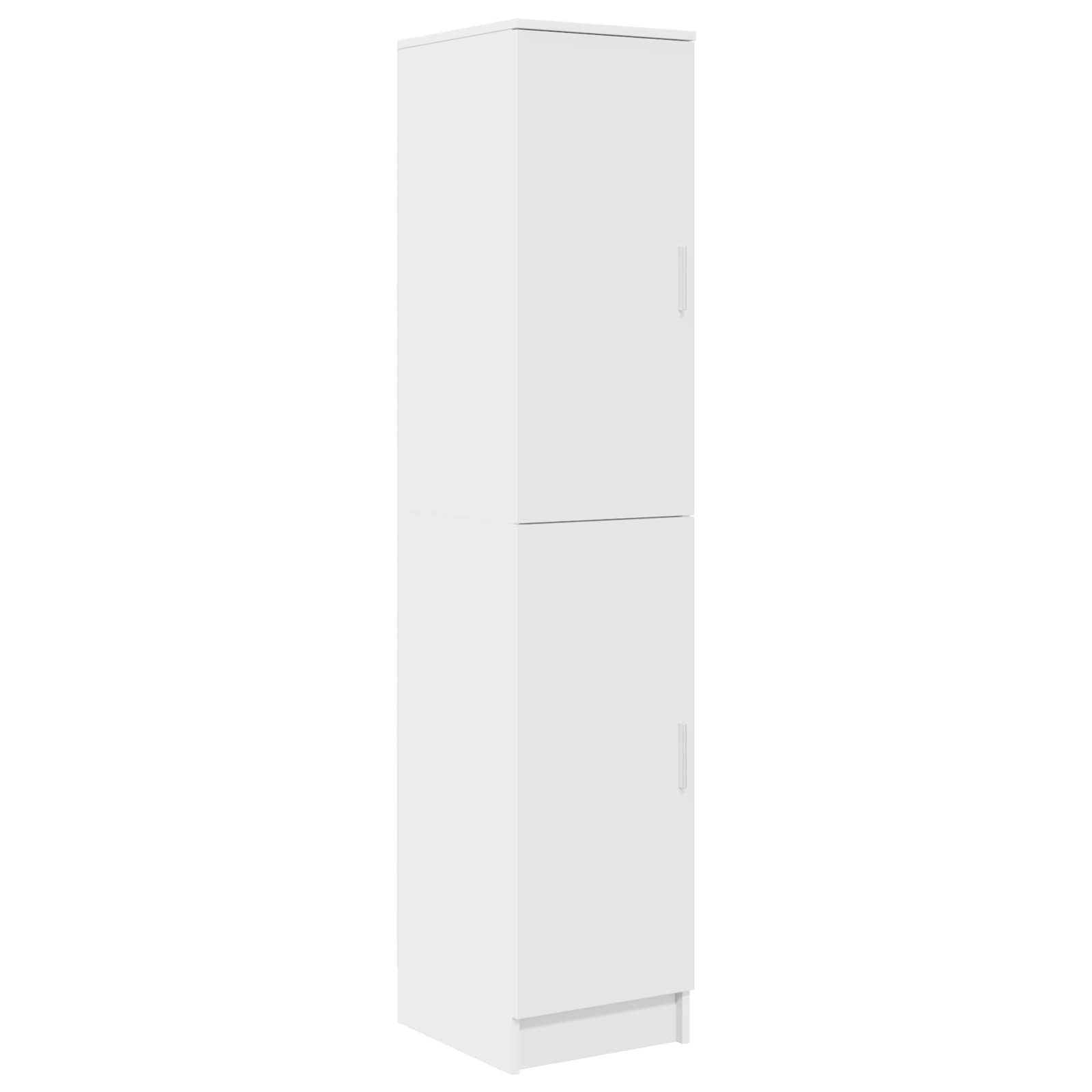 Table with Storage White Recycled Wood