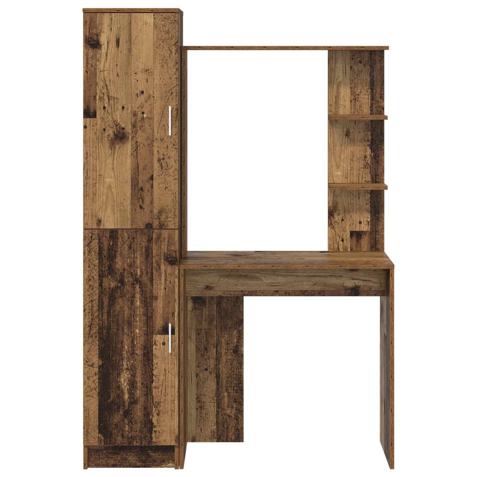 Stalas su saugojimo vieta su lentyna 2 pcs Senovinis medis