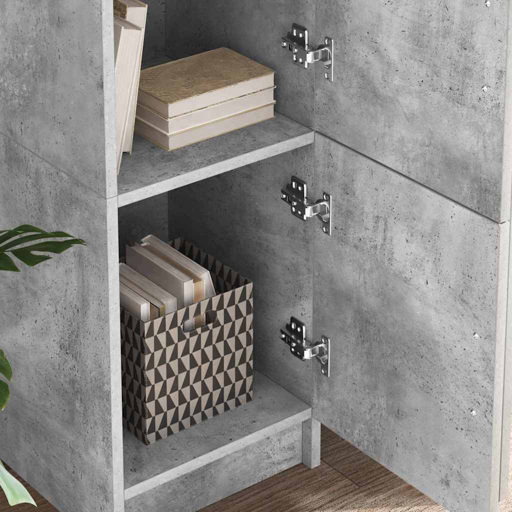 Stalas 2 pcs Betono pilka
